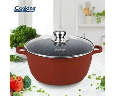 ALIUMINIO PADAŽŲ KEPTUVAS SU DANGČIU 30X13,5CM, 8L, CALABRIA; COOKING BY HEINNER