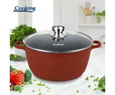ALIUMINIO PADAŽŲ KEPTUVAS SU DANGČIU 40X17,5CM, 18,6L, CALABRIA, COOKING BY HEINNER