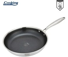 Cooking By Heinner NERŪDIJANČIO PLIENO KEPTUVE SU 3 SLUOKSNIAIS, 28X5,5 CM, TITANIUM 3, „HEINNER“ GAMINTOJAS