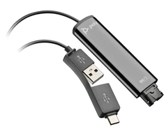 HP Poly DA75 Wideband QD auf USB-Adapteris (USB-A &amp; USB-C)