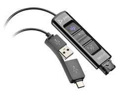 Hewlett Packard (HP) HP Poly DA85-M plačiajuostis QD USB adapteris su jungtimis (USB-A ir USB-C)