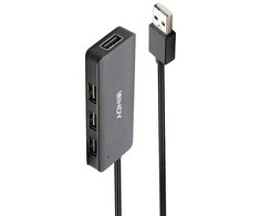 USB Hub - LINDY 4 Jungčių USB 2.0 Hub, Juodas