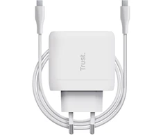 Adapteris Lādētājs Trust Maxo 65W USB-C Charger Baltas