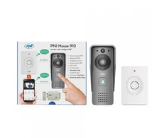Išmanioji vaizdo telefonspynė PNI House 910 WiFi HD, P2P, yala išvestis, skirta Tuya Smart programėlė, integracija į scenarijus ir išmanioji automatizacija su kitais Tuya suderinamais produktais