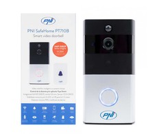 PNI SafeHome PT710B WiFi HD išmanioji vaizdo telefonspynė, P2P, baterija, skirta „Tuya Smart“ programėlė, integracija į scenarijus ir išmanioji automatizacija su kitais „Tuya“ suderinamais produktais
