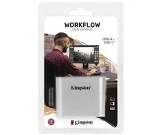 Skaitytuvas Kingston Workflow USB miniHub USB-C/A (WFS-USB)