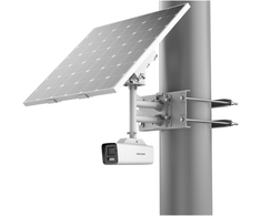 IP Bullet 4MP Hikvision stebėjimo kameros komplektas su 4G saulės baterijomis DS-2XS6A47G1-LS/C36S80 (2.8MM), fiksuotas objektyvas: 2.8mm, apšvietimas: spalvotas: 0.0005 liuksų @ (F1.0, AGC įjungtas), nespalvotas: 0 liuksų, IR: 30m, garso sąsaja: 1/1, signalizacija: 1/1, atminties kortelės lizdas: Micro SD iki 256GB, įvykio signalizacija: judesio
