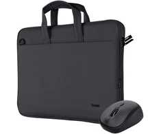 Nešiojamų kompiuterių krepšys Trust Nb Case Bologna + Mouse Set 24988. juoda. 16"