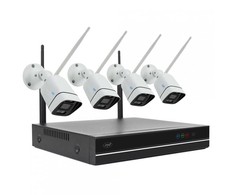 PNI House WiFi660 NVR 8 kanalų vaizdo stebėjimo rinkinys ir 4 lauko belaidės kameros 3Mpx, P2P, IP66