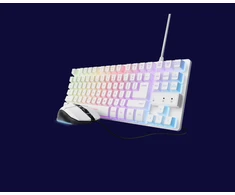 Klaviatūra Trust GXT 798W 2-in-1 Žaidimų Įrangos Rinkinys | Baltas | US