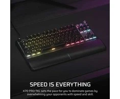 CORSAIR K70 PRO TKL Tenkeyless Magnetic-Mechaninė klaviatūra žaidimams RGB LED pašvietimas CORSAIR MGX v2 Juodas