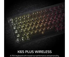 CORSAIR K65 Plus Belaidė mechaninė klaviatūra RGB LED pašvietimas Corsair MLX Fusion Tactile