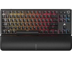 CORSAIR K70 CORE TKL Wireless Tenkeyless Mechaninė klaviatūra žaidimams RGB LED pašvietimas CORSAIR MLX Raudonas Juodas Juodas ABS DS Keycaps