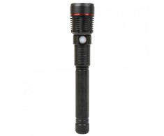 PNI Adventure F450 aliumininis žibintuvėlis su fokusavimo ir BOOST funkcija, 20 W LED, 1500 lm iki 450 m, išorinė baterija su USB išvestimi, micro USB įkrovimas, 4400 mAh baterija komplekte, veikia 10 valandų nepertraukiamai