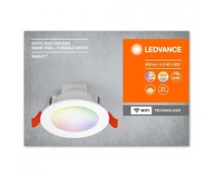 Ledvance 4W LED įleidžiamas šviestuvas, baltas, 2700…6500K, išmanus+WiFi valdymas