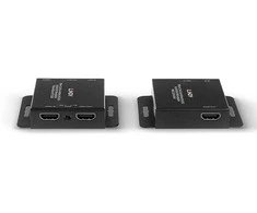 Lindy HDMI 4K60, IR ilgintuvas su PoC ir kilpine išvestimi, Cat.6, 70m