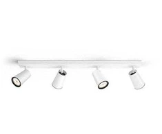 Lubinis šviestuvas Prožektorius LED Philips myLiving Paisley, 4xGU10, 5.5W, IP20, Metalinis, Aliuminio spalvos