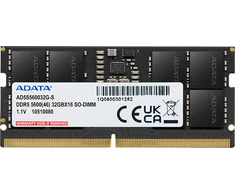 RAM 32 GB ADATA SO-DIMM 5600 (juodas, AD5S560032G-S, Premier Tray)