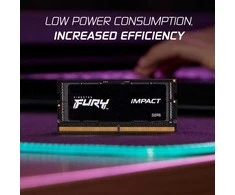 Nešiojamo kompiuterio atmintis KINGSTON 64GB 5600MT/s DDR5 CL40 SODIMM rinkinys iš 2 FURY Impact PnP