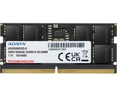 RAM 16 GB ADATA SO-DIMM 5600 (juodas, AD5S560016G-S, Premier Tray)