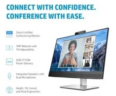 Monitorius HP E27m G4 QHD USB-C Conferencing Monitor/IPS/QHD (2560 x 1440)/300 nits/web cam 5MP/Speakers 2 x 5 W  (40Z29AA)