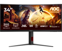 Monitorius AOC CU34G4Z 34inch 3440x1440 1ms 2xHDMI DP USB Juodas/Raudona