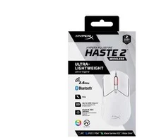 HyperX Pulsefire Haste 2 belaidė pelė (Balta) | 26000 DPI