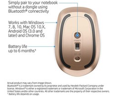 HP Z5000 Belaidė pelė, Spalva: Tamsi pelenų sidabro / Vario (W2Q00AA)