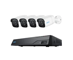 Reolink | Super HD apsaugos kamerų sistema | NVS8-5MB4 | Kulka | 5/4 MP | f=4,0 mm fiksuotas; F=2,0 | Maitinimas per Ethernet (PoE) | IP67 | H.265 | „Micro SD“, maks. 256 GB