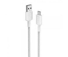Anker | 322 Nylon Cable, Baltas | A81H5G21 | USB-A to USB-C