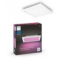 Lubinis šviestuvas Lampa sufitowa Signify Philips Hue Baltas &amp; Col. Amb. Surimu Panel 30x30cm Weiß