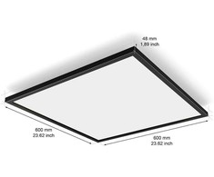 Lampa sufitowa Signify Philips Hue Baltas Amb. Aurelle Panelleuchte 60x60 Schw inkl DS