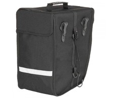 Dviračio krepšys M-wave Amsterdam Single, 18l, kairė pusė, juodas