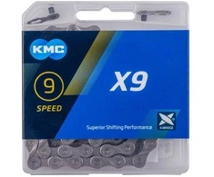 Grandinė KMC X9 Pilkas 9 greičių 114-links