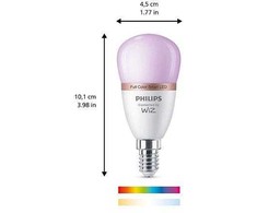 Philips LEMPUTĖ LED WIFI P45 E14 4.9W 470LM RGBTW