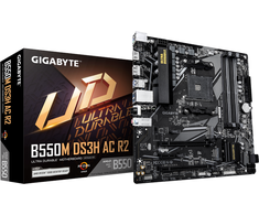 Pagrindinė plokštė GIGABYTE B550M DS3H AC R2 AM5