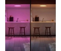 Lubinis šviestuvas Lampa sufitowa Signify Philips Hue Baltas &amp; Col. Amb. Panel apvalus Surimu Baltas