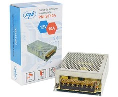 Perjungiamas įtampos šaltinis PNI ST10A 12V 10A stabilizuotas stebėjimo sistemoms