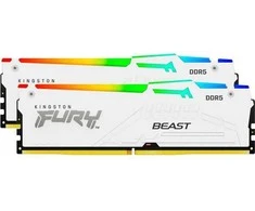 RAM Kingston KF568C34BWEAK2-32 32GB 6800MT/s DDR5 CL34 DIMM (Kit of 2) FURY Beast Baltas RGB EXPO | Kingstonas