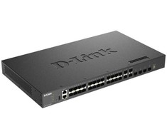 Šakotuvas D-Link DXS-3410-32SY/E 3 lygio sudedami 10 gigabitų valdomi komutatoriai | D-Link
