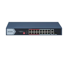 Šakotuvas Hikvision 18 prievadų, 16 PoE prievadų komutatorius Hik-vision DS-3E0318P-E/M(C)
