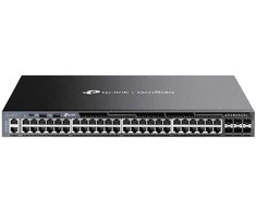 Šakotuvas TP-LINK SG6654X Omada 48-Port Gigabit Stackable L3 valdomas jungiklis su 6 10G lizdais | TP-LINK