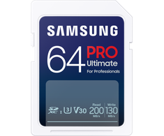 Atminties kortelė Samsung PRO Ultimate SDXC 64GB UHS-I U3 [Zapis 130MB/s Odczyt 200MB/s]