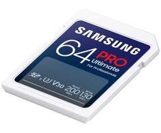 Atminties kortelė Samsung PRO Ultimate SDXC 64GB UHS-I U3 [Zapis 130MB/s Odczyt 200MB/s]