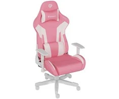 Genesis Gaming Chair Nitro 710 Atlošo apmušalų medžiaga: Eko oda, Sėdynės apmušalų medžiaga: Eko oda, Pagrindo medžiaga: Nailonas, Ratukų medžiaga: Nailonas su CareGlide danga | Rožinė/Baltas