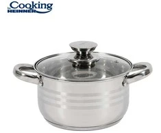 Nerūdijančio plieno padažas + dangtis 20 x 12,5 cm, 3,6 l, „Cooking by Heinner“