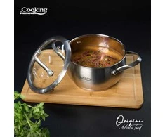 PUSMEIOLA INOX+TALPA 18X10 CM, 2,5 L, NICOLAI TAND, ORIGINALUS, COOKING BY HEINNER
