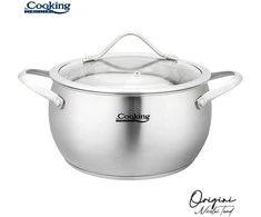 PUSMEIOLA INOX+TALPA 18X10 CM, 2,5 L, NICOLAI TAND, ORIGINALUS, COOKING BY HEINNER