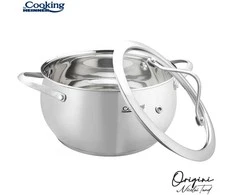 PUSMEIOLA INOX+TALPA 18X10 CM, 2,5 L, NICOLAI TAND, ORIGINALUS, COOKING BY HEINNER