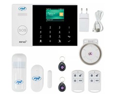 PNI SafeHouse HS600 belaidė Wifi GSM 4G signalizacijos sistema, palaiko 90 belaidžių zonų ir 3 laidines zonas, suderinama su Tuya Smart programėle, SMS įspėjimai, balso skambučiai, pranešimai į telefoną